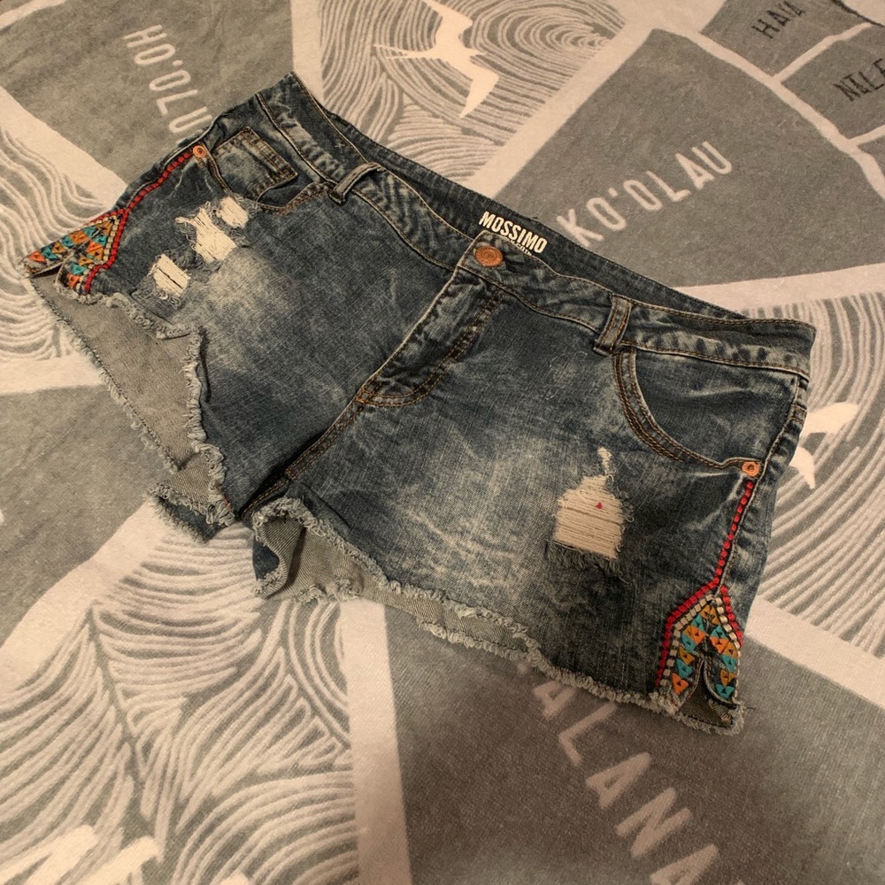MOSSIMO Distressed Jean Shorts